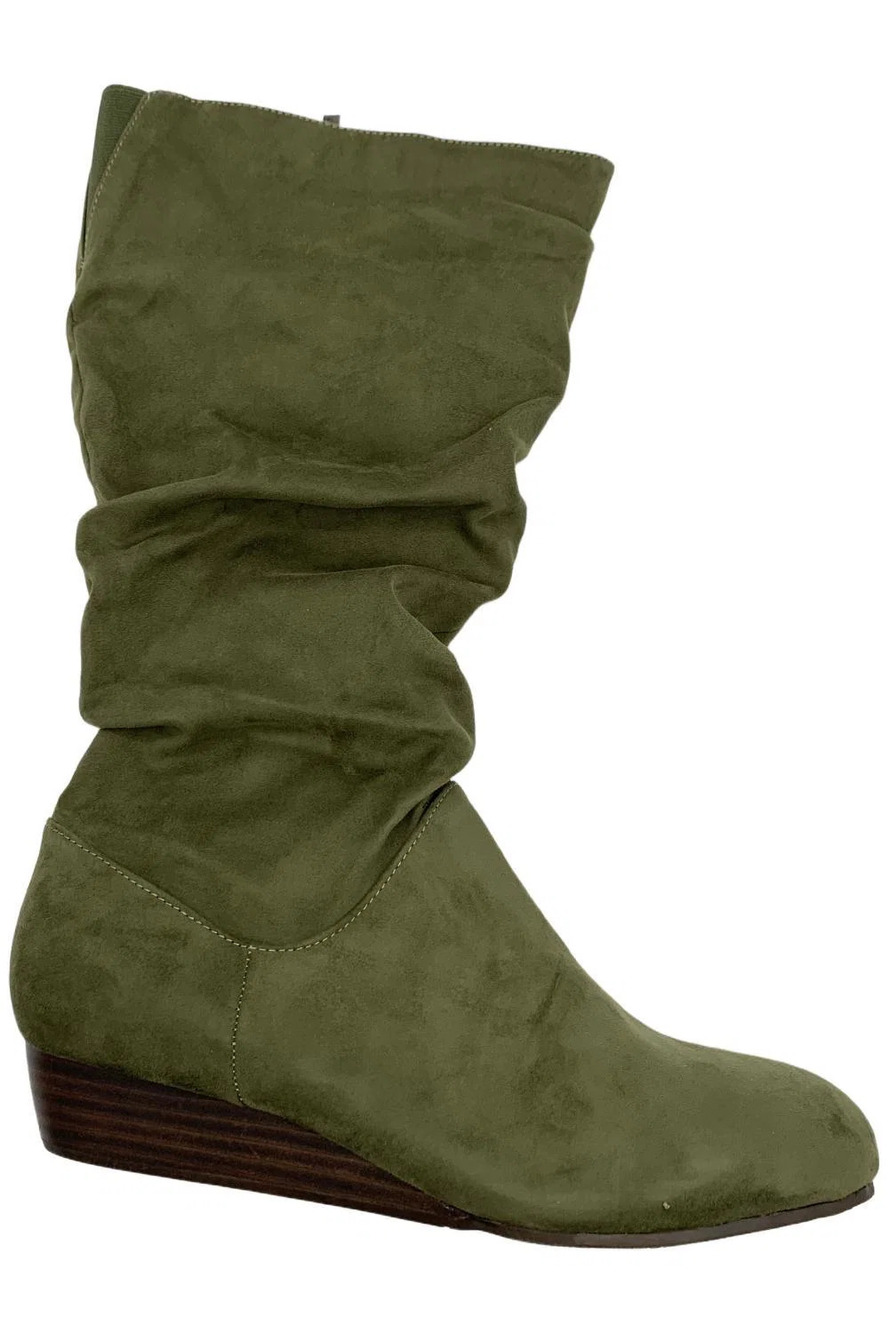 Masseys Women's Khloe Boot Olive - Wide